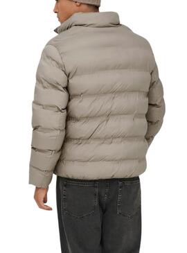 Giacca Only and Sons Union trapuntata beige per uomo