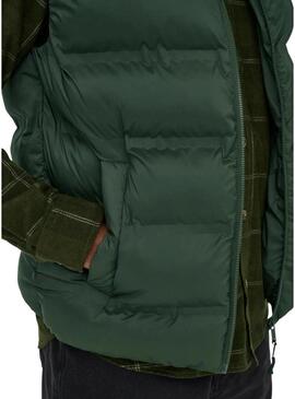 Gilet Only and Sons Union imbottito verde per uomo.