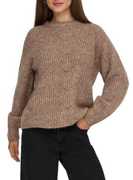 Maglia Only Gila tostato per donna.