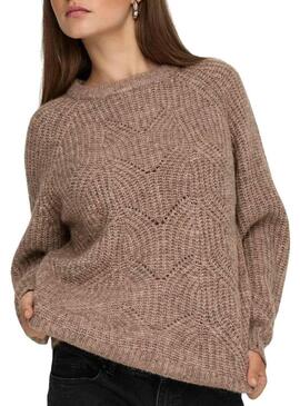 Maglia Only Gila tostato per donna.