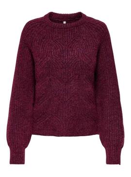 Maglia Only Gila bordeaux solo per donna