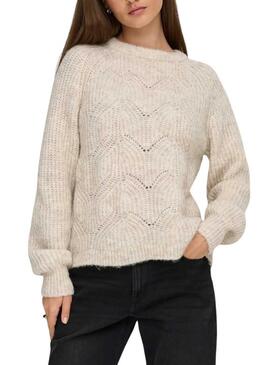 Maglia Only Gila beige per donna