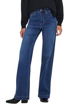 Pantaloni in denim Only Madison Royal blu scuro per donna