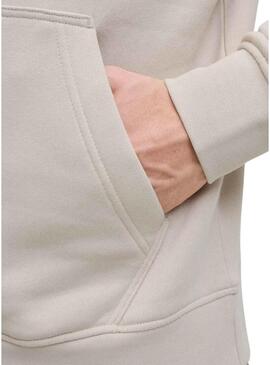 Felpa Jack and Jones Soho beige per uomo