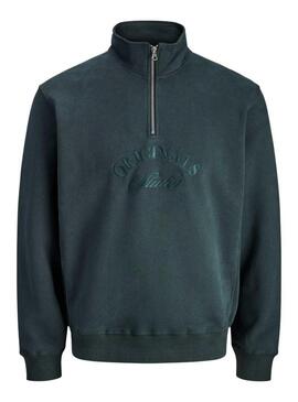 Felpa Jack and Jones Bleecker verde per uomo
