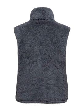 Gilet Only Bari Teddy grigio per donna