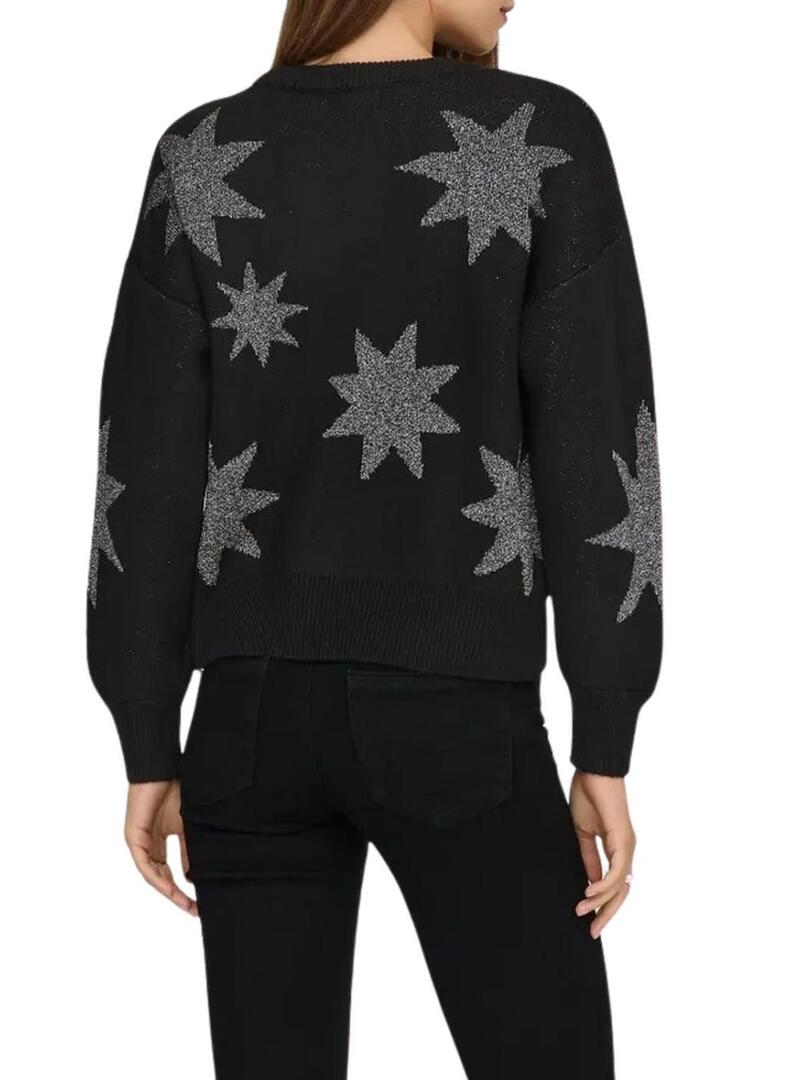 Maglia Only Rosie Glitter nera per donna