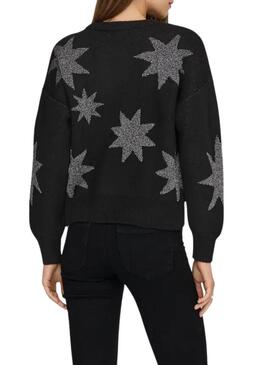 Maglia Only Rosie Glitter nera per donna