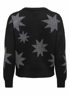 Maglia Only Rosie Glitter nera per donna