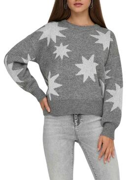 Maglia Only Rosie Glitter grigia da donna