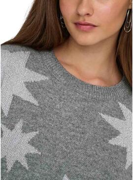 Maglia Only Rosie Glitter grigia da donna