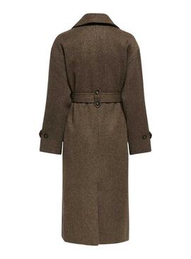 Cappotto Only Gina marrone per donna