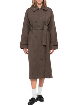 Cappotto Only Gina marrone per donna