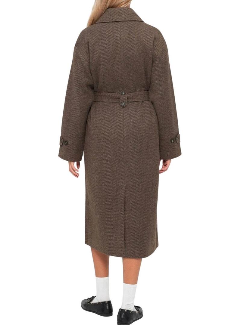 Cappotto Only Gina marrone per donna