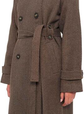 Cappotto Only Gina marrone per donna