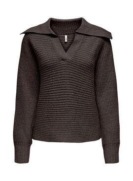 Maglia Only Mally marrone per donna.