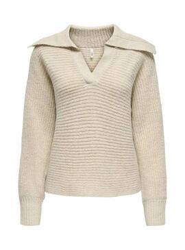 Maglia Only Mally beige per donna