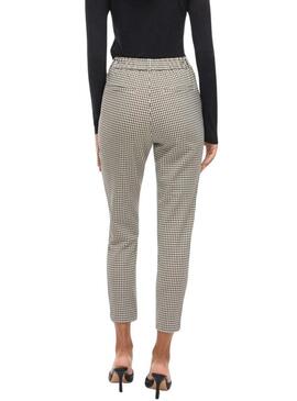 Pantaloni Vila Vivarone a quadri stampati per donna.