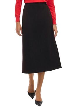 Gonna Vila Visiffi nera midi per donna