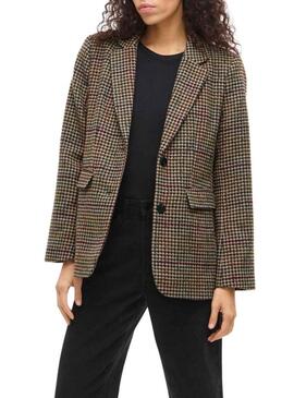 Blazer Vila Vihappy a quadretti per donna