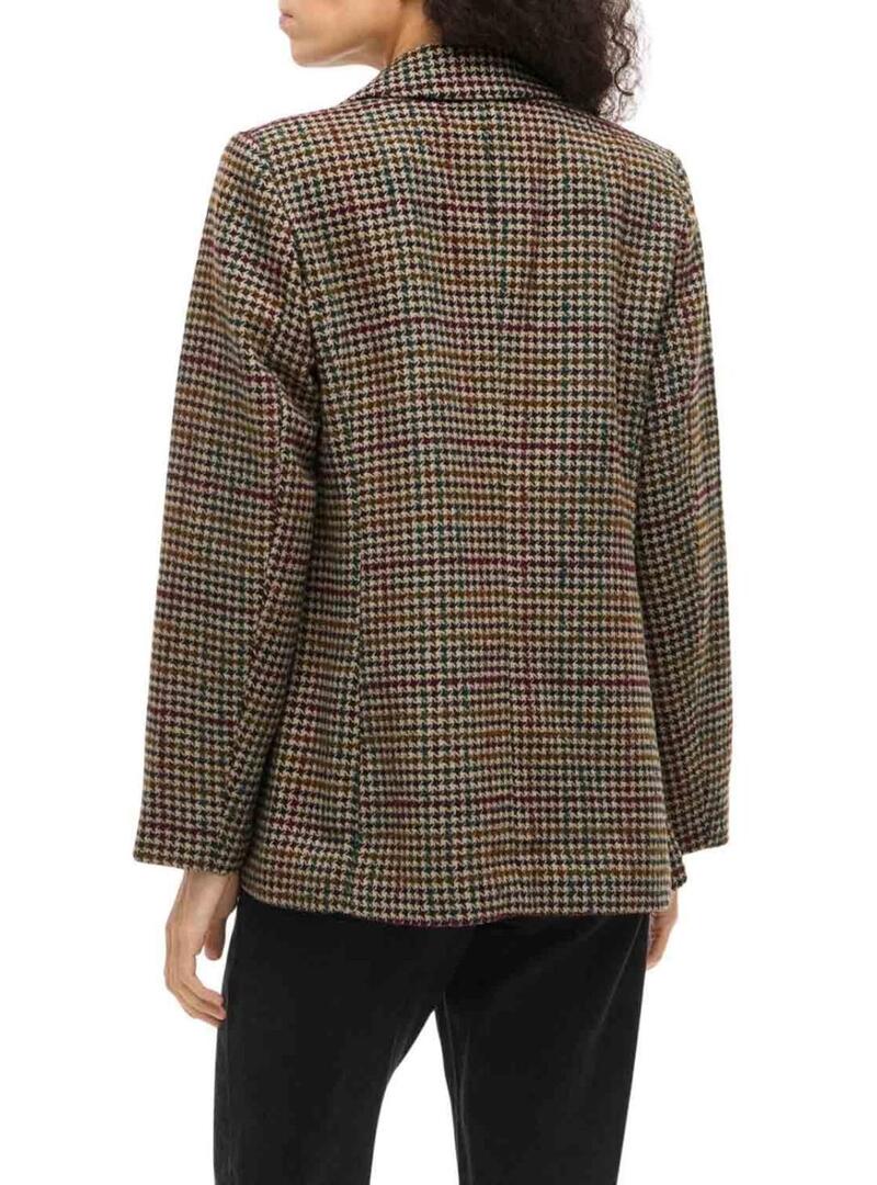 Blazer Vila Vihappy a quadretti per donna
