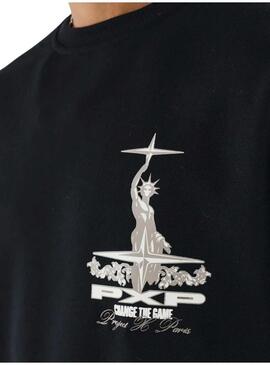 Felpa Project x Paris Heart nera per uomo