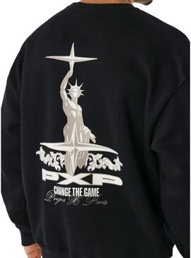 Felpa Project x Paris Heart nera per uomo