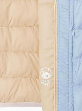 Giacca trapuntata blu Pepe Jeans Dahlia per bambina.