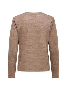 Maglietta Only Beatrice color cammello per donna