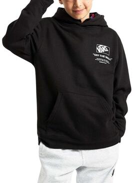 Maglione Vans Stockpile nero per ragazze e ragazzi.