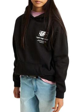 Maglione Vans Stockpile nero per ragazze e ragazzi.
