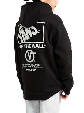 Maglione Vans Stockpile nero per ragazze e ragazzi.