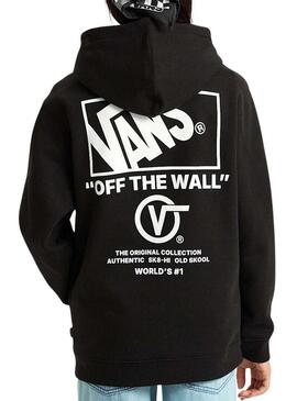 Maglione Vans Stockpile nero per ragazze e ragazzi.
