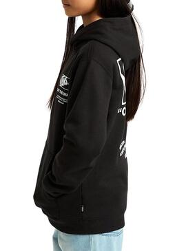 Maglione Vans Stockpile nero per ragazze e ragazzi.