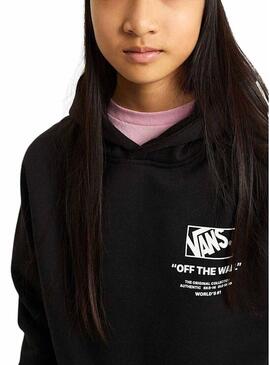 Maglione Vans Stockpile nero per ragazze e ragazzi.