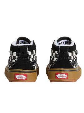 Scarpe Vans SK8-Mid nere per bambina e bambino.