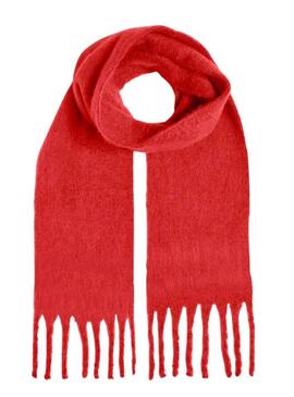 Sciarpa Pieces Bea Narrow rossa per donna