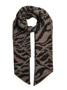 Sciarpa Pieces Pyron strutturata zebrata da donna