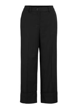 Pantaloni Vila Viellie neri diritti per donna