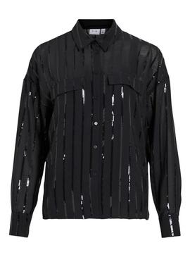 Camicia Vila Vilovana paillettes nera per donna