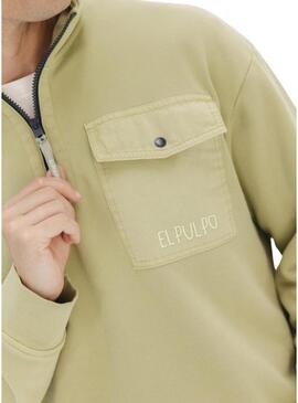 Felpa Il Polipo Perkins con tasca verde per uomo