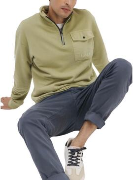 Felpa Il Polipo Perkins con tasca verde per uomo