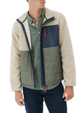 Giacca El Pulpo in nylon e montone combinato Estonia per uomo