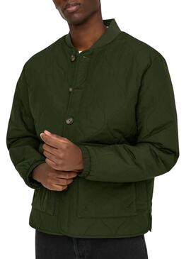 Giubbotto imbottito verde Anton Only and Sons per uomo