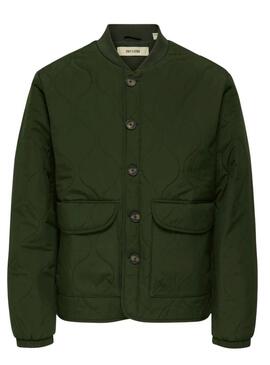 Giubbotto imbottito verde Anton Only and Sons per uomo