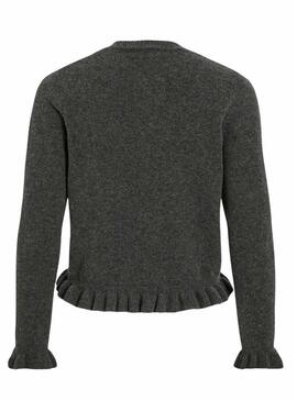 Giacca Vila Vijacia con balze grigia per donna