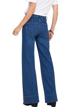 Pantaloni in denim Only Cypress con tasche a campana per donna