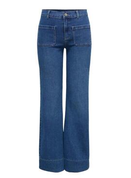 Pantaloni in denim Only Cypress con tasche a campana per donna