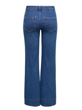 Pantaloni in denim Only Cypress con tasche a campana per donna