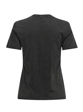 Maglietta Only Lucy nera regular per donna